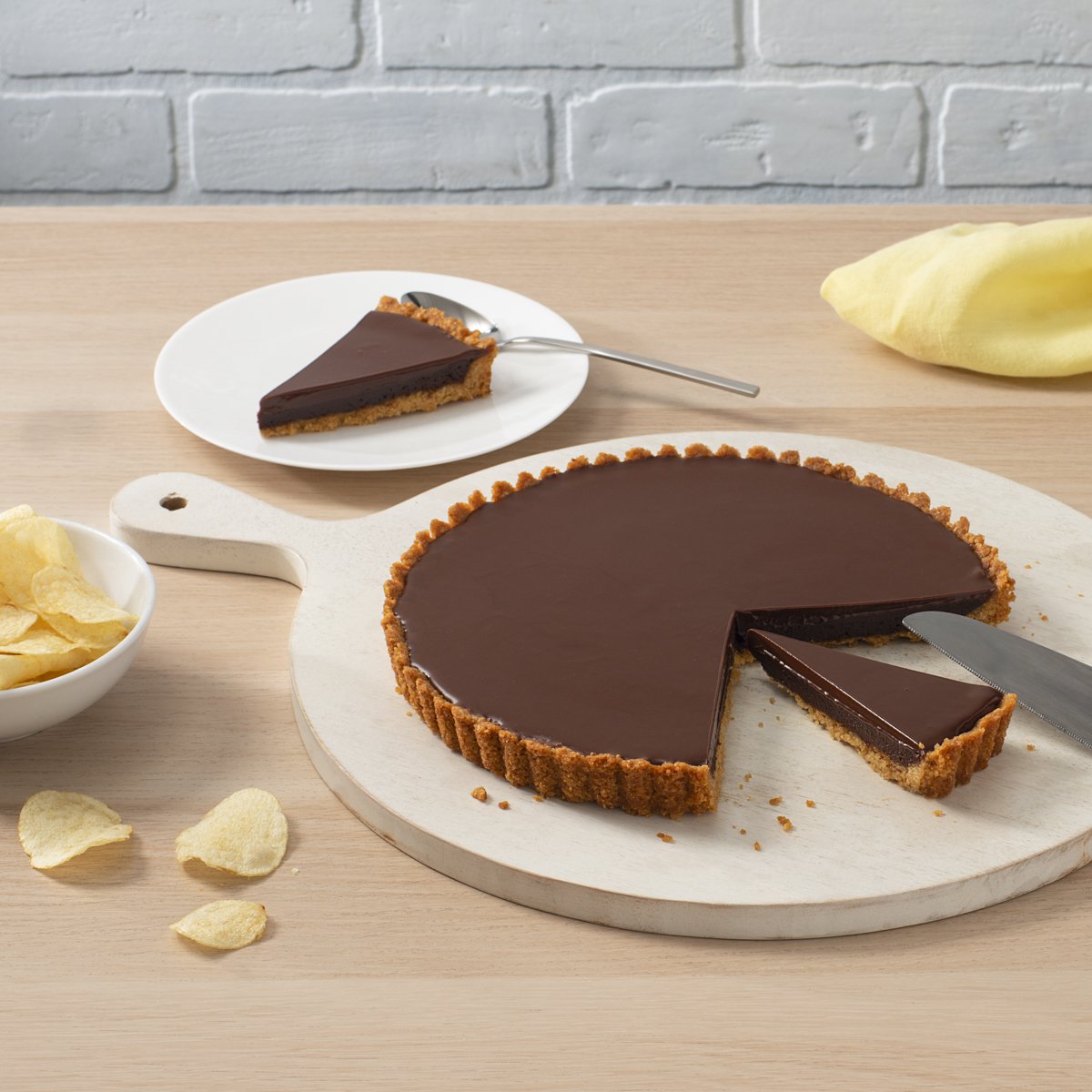 LAY'S® Milk Chocolate Tart with Potato Chip Crust